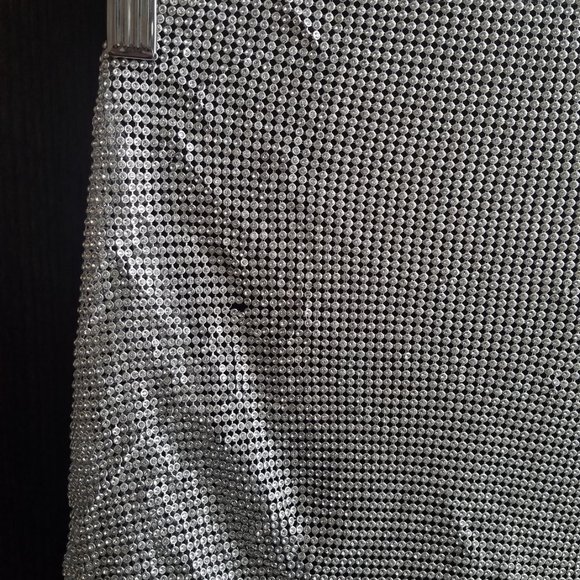 NWT ZARA SILVER RHINESTONE JEWEL METALLIC TOP - Picture 10 of 10